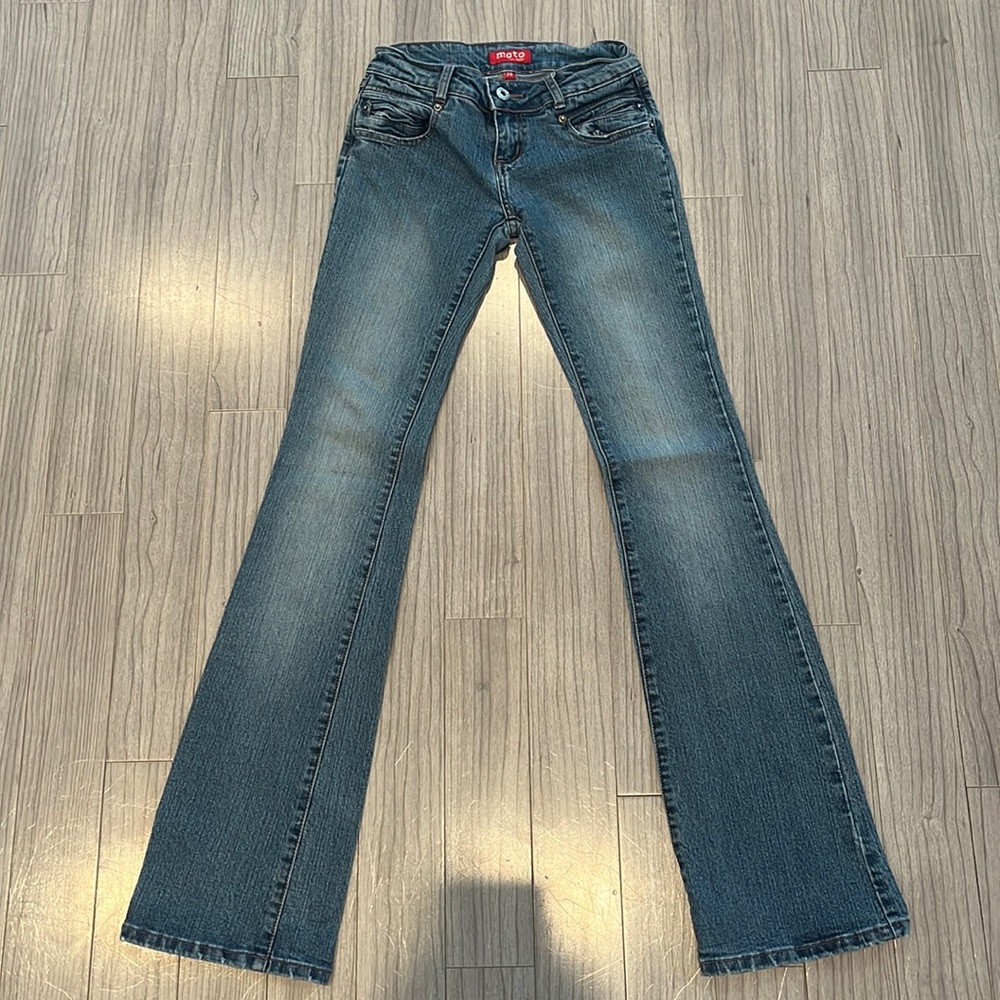 Moto bootcut jeans